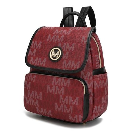 WEIRD GIRAFFE GAMES MKF Collection MKF-MU6419BRG Drea Signature Backpack by Mia K - Burgundy MKF-MU6419BRG